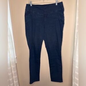 Jag Jeans Women’s High Rise Skinny Side Zip Jeans Size 16 Dark Wash